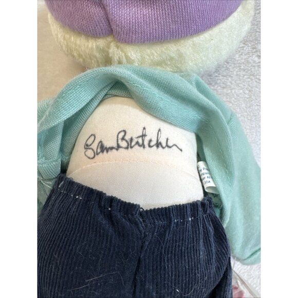 Rare Precious Moments "Sugar Town" Vinyl Boy Doll With Paint Can And Tag - Picture 8 of 12